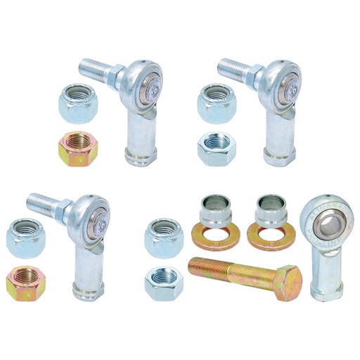 [CE-99005JLF] RockJock Adjustable Sway Bar End Link Rod End Pack for JL/JT Front, Heim Style