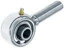 Johnny Joint Rod End, 2 in., Polished Stainless Steel Narrow, 3/4 in.-16 LH Threads, 1.800 in. x .625 in. Ball