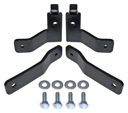 [CE-9807BLBK] RockJock Brake Line Relocation Bracket Kit, JK