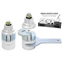 RockJock JL/JT and JK Adjustable Front Upper Bump Stops, Billet Aluminum, Complete w/ Steel Shims, Hardware, Wrench. Height Adjustment Range: 1.89 in. - 3.15 in.