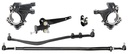 RockJock Currectlync JL/JT High Steer Kit for Stabilizer Shock and non-Rubicon Axle. Incl. Knuckles, Drag Link, Tie Rod, Trac Bar Reloc/Shock Mount Axle, Shock Tie Rod Clamp