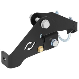 [RJ-431111-103] RockJock Currectlync JK High Steer Front Trac Bar Relocation and Steering Stabilizer Shock Mount Axle Bracket for use with JL/JT Trac Bar