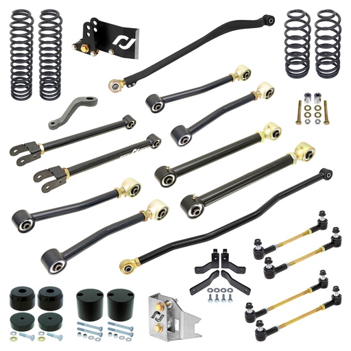 [RJ-JK4DR1-101] RockJock Pro Edition Johnny Joint Suspension System for JK Wrangler Unlimited (4-door), 4 in. lift