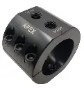 APEX Chassis Heavy Duty Steering Stabilizer Clamp Black, 1.5" ID, Universal