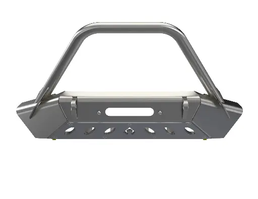 [JJ8022] JK JL JT ARTEC HIGH CLEARANCE FRONT BUMPER with HOOP Raw Steel