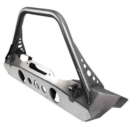 [JJ8030] Nighthawk Stinger Front Bumper w- Aluminum Skid for JK, JL, & JT - Bare Steel