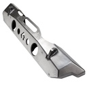 Nighthawk Front Bumper w- Aluminum Skid for JK, JL, & JT - Bare Steel