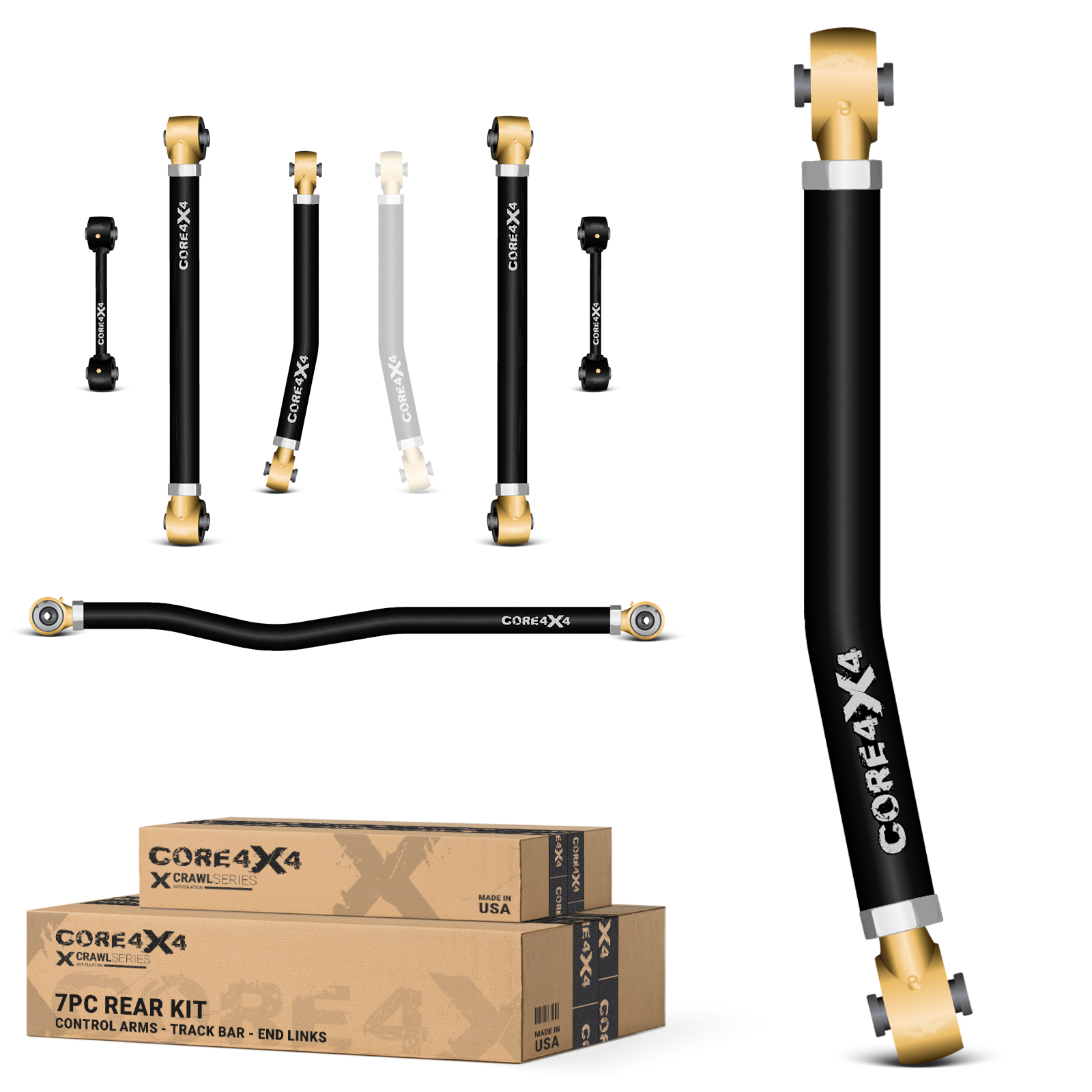 Chevy Suburban 1500 00-06 Crawl Series 7pc Full Rear Suspension Kit
