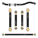 6pc Front-Rear Adjustable Control Arms, Track Bar Kit